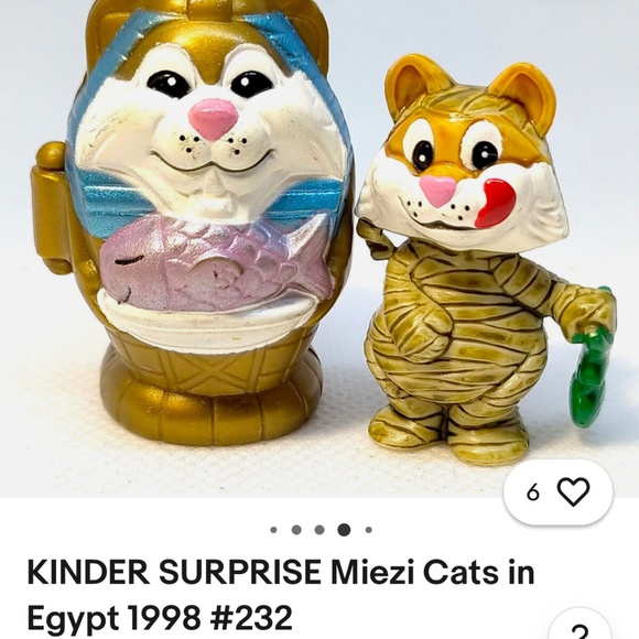💕 3 for $10- KINDER FERRERO SURPRISE EGYPTIAN CATS - Picture 9 of 10